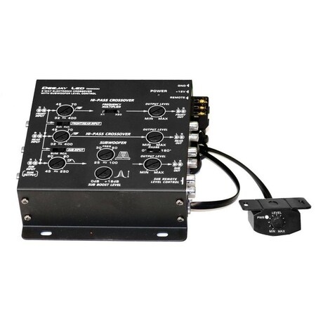 Deejay Led Vehicle Multi-Amplifier Crossover with RCA inputs and outputs TBHMCD361