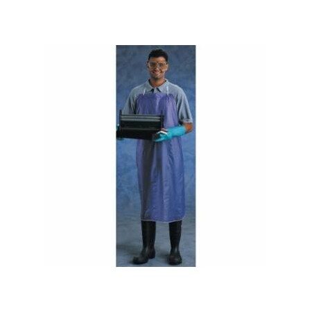 Alphatec PVC Adjustable Apron, 56-001, 8 mil, 3-Pc 28 in Ties, 33 in W, 44 in L, Blue, 12PK 012-56-001-33X44
