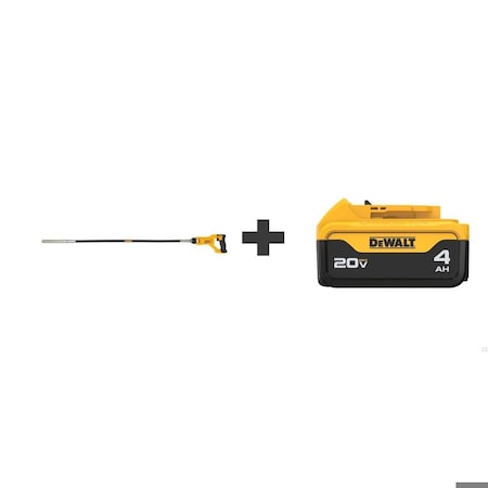 Dewalt Cordless Pencil Vibrator Kit, 20.0V DCE531B/DCB204