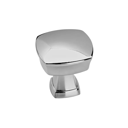 Amerock Stature 1-1/4 in 32 mm Length Polished Chrome Cabinet Knob BP1128726