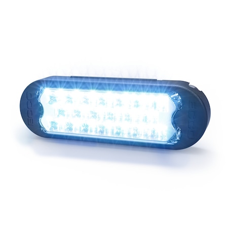 Ecco Dir Led, 7 Patterns, Ovl Grom, 12-24Vdc, Blu 3861B