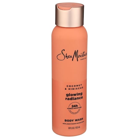 Shea Moisture Coconut and Hibiscus Glowing Radiance Body Wash, 18 Fluid Ounce 2263