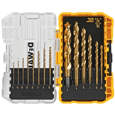 Dewalt 14 Pc Pilot Point(R) Titanium Drill Bit Set DW1354