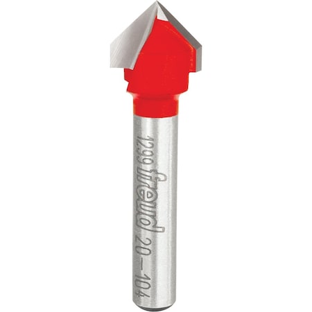 Freud 1/2'' 90-Degree V-Groove Router Bit 20-104