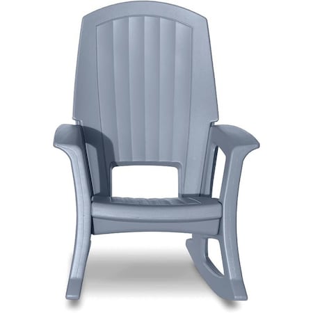 Semco Rockaway Heavy Duty All-Weather Outdoor Rocking Chair by Plastics - Gray SEMGRY