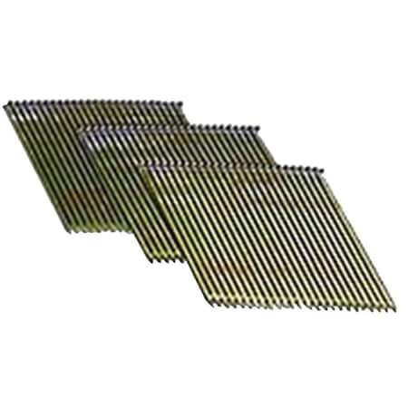 Pro-Fit Collated Finishing Nail, 1-1/2 in L, 15 ga, Electro Galvanized, Brad Head, 33 Degrees 603090