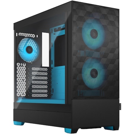 Fractal Design Pop Air RGB Black Cyan TG FD-C-POR1A-02