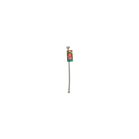 Fluidmaster Fits-All Toilet Connector, 3/8 in Inlet, Compression Inlet, 7/8 in Outlet, Ballcock Outlet, 20 in L B4T20U