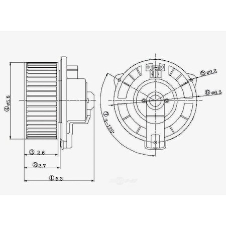 Global Parts Distributors Blower Motor 2311539