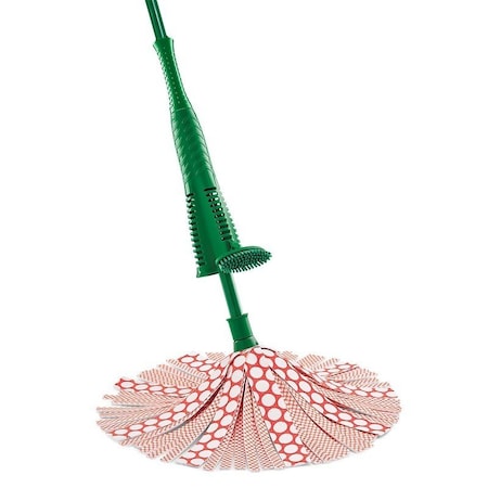 Libman Heavy-Duty Wonder Wet Mop, Quick Connect Mop Connection, Microfiber Mop Head, Wh Mop Head, Steel Handle 1228