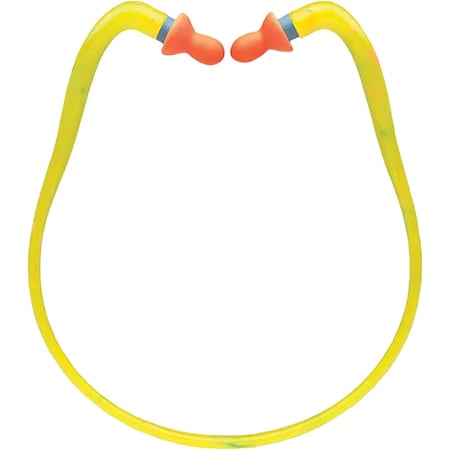 Honeywell Howard Leight QB1HYG Disposable Vinyl Replacement Tips for Banded Ear Plugs, Bell Shape, 27 dB, Orange, 1 PR QB100HYGG
