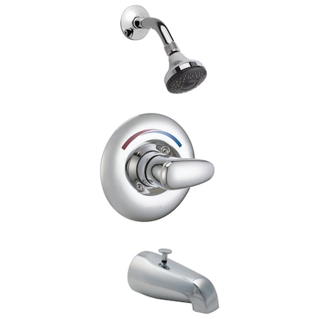 Delta Commercial T13H Universal Tub And Shower Trim In Chrome T13H232