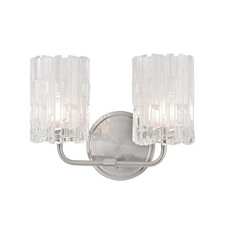 Hudson Valley Lighting Dexter 2 Light Bath And Vanity 11.25 In. Satin Nickel 1332-SN