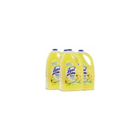 Lysol Clean/Fresh Lemon Cleaner, For Multi Surface, 144 fl oz (4.5 quart), Clean & Fresh Lemon Scent, 4PK 77617