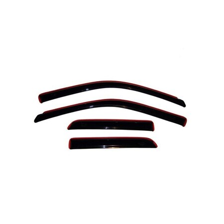 Ventshade Rainguards, In-Channel, Smoke, Acrylic, Set Of 4 194185