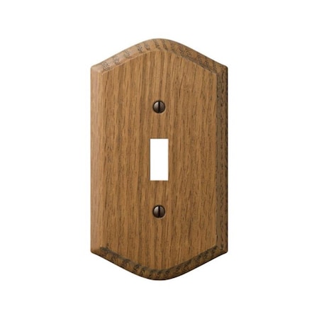 Amerelle 701T Country Wood 1 Toggle Wall Plate Oak 3502267