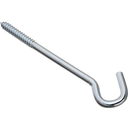 National Hardware 2156BC Series N220897 Screw Hook, 38 in Opening, 8 in L, Steel, Zinc 220897