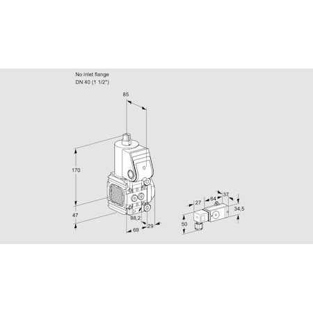 Honeywell Kromschroder VAS2-/40R/NW KS88032497