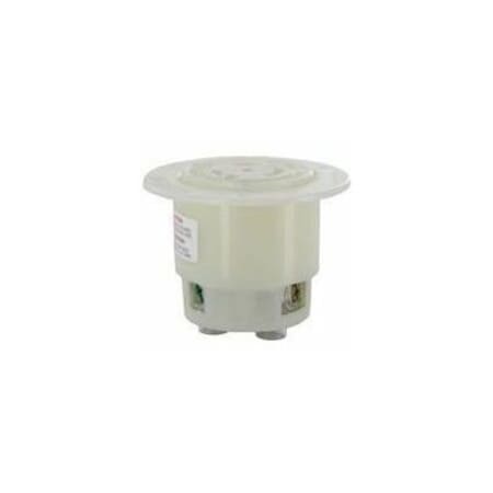 Leviton Industrial Grade Flanged Outlet 20 Amp, 250 Volt 3-Phase 2376