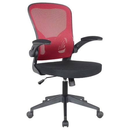 Leisuremod Newton Mesh Office Chair, Red NO20R