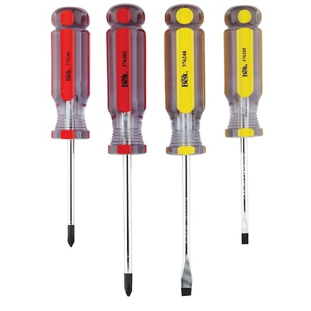 Do It Best Slotted & Phillips Screwdriver Set, 4-Piece 376329