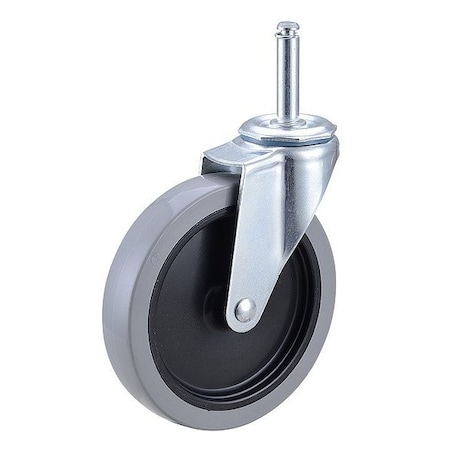 Zoro Select Swivel Stem Caster, Polyurthn, 5 in, 145 lb F1IX05041S-S20