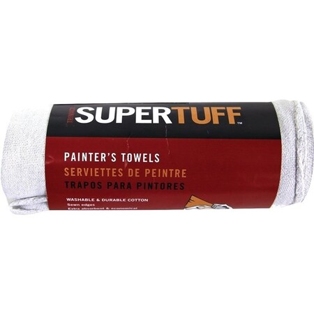 Trimaco Painter's Towel, 13 x 14 in, Cotton, Natural 10735
