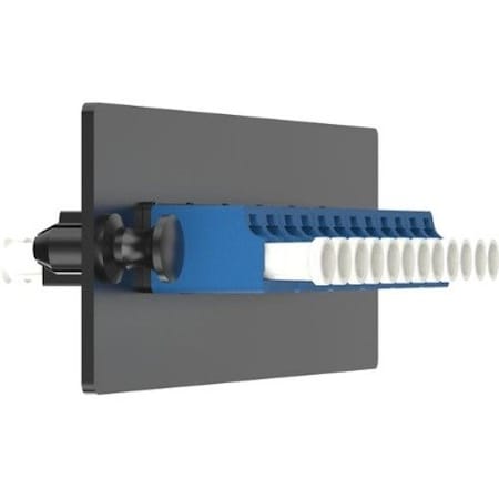 Panduit Fiber Optic Adapter Panel, 1.39 in FAP12WBULCZ