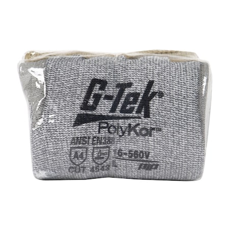 G-Tek Seamless Knit A4 PolyKor Blended Glove w/PU Coated Flat Grip on Palm&Fingers, Vend-Ready 5280