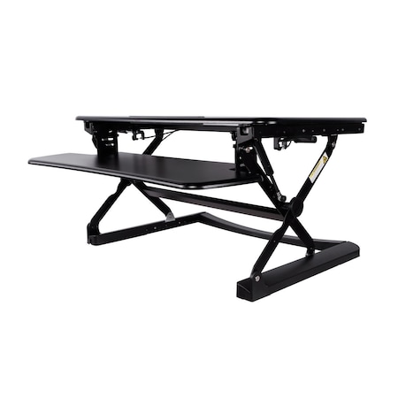 Tygerclaw 5.9 in. Ergonomic Sit-Stand Desktop Workstation Stand TYDS13015