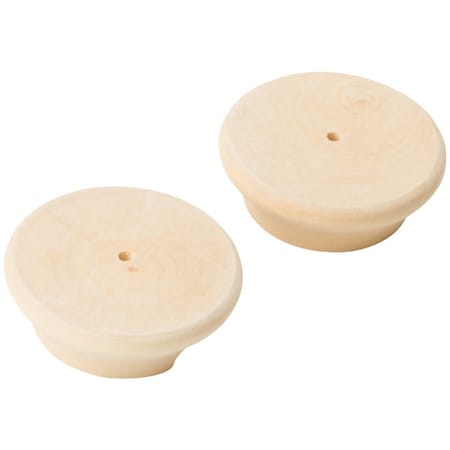 National Hardware 1-3/8'' Natural Wood Closet Rod Socket, 2PK N269-068