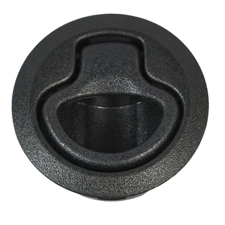 Swivel Flush Pull Latch Push to Close, Black, Medium SW2936795