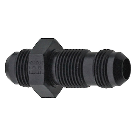 Fragola 483203-BL -3 AN Straight Bulkhead Fitting - Black FRG483203-BL
