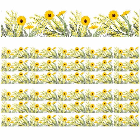 Eureka The Hive Floral Extra Wide Deco Trim, 37 Feet Per Pack, 6PK 846327