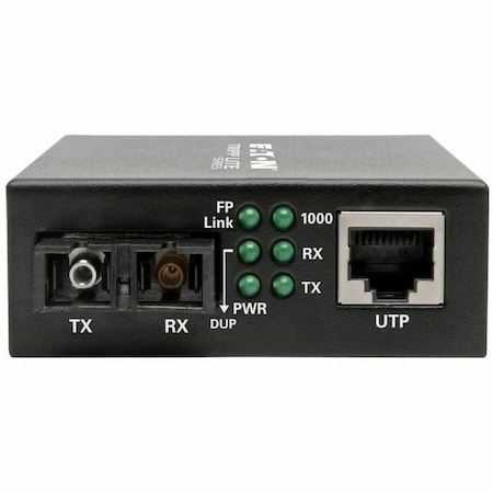 Eaton Tripp Lite Series Gigabit Singlemode Fiber to Ethernet Media Converter, SC, 1310 nm, 20 km N785-INT-SC-SM