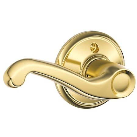 Schlage Flair Series Dummy Lever, Zinc, Brass F170FLA605RH