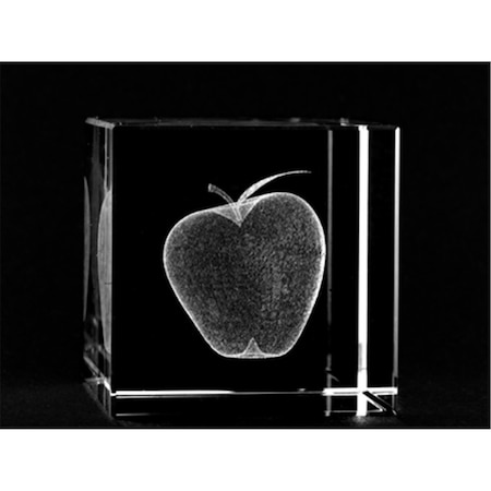 Happyholidays 1166-60-32 Crystal Laser-Engraved Apple - Miscellaneous Laser-Cut HA2924332