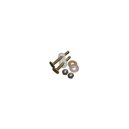Larsen Supply Co. Toilet Bolt Kit, Brass, 5/16 x 2.25-In. 637441