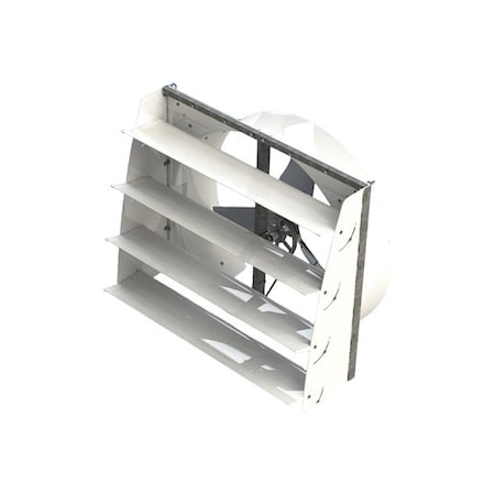 Ves-Artex Mounted Fan, Silver, 36 in Dia, Steel 115557