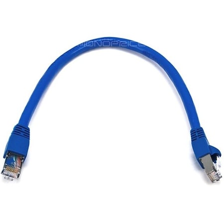Monoprice STP Cable, 500MHz, 24AWG, Blue, 1ft 5898
