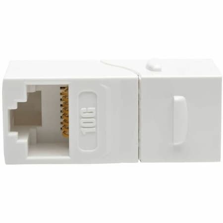 Tripp Lite CAT6A STRAIGHT THROUGH MODULAR IN LINE SNAP -IN COUPLER RJ45 F/F N235-001-WH-6AD