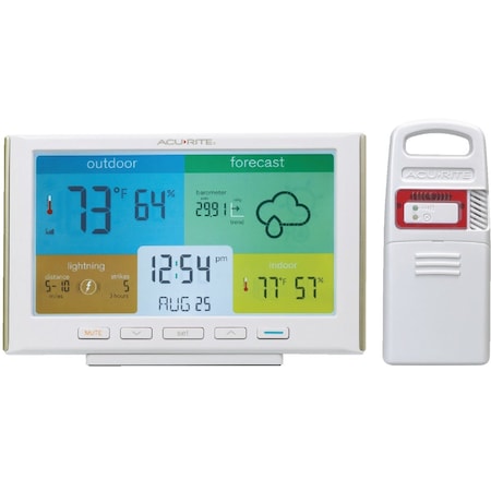Acurite Color Display Weather Station Forecaster with Lightning Detection 1071