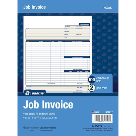 Adams Invoice, Job ABFNC2817