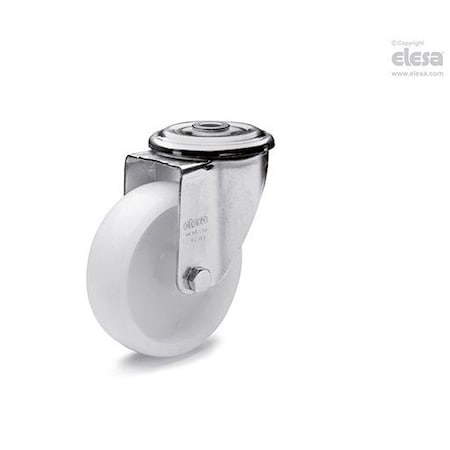 Elesa 450687 Monolithic castor wheels steel bracket Technopolymerng plate bracket and centre 450687