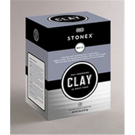 Art Supplies Stonex White Self-Hardening Clay- 25 Lbs. 47339A