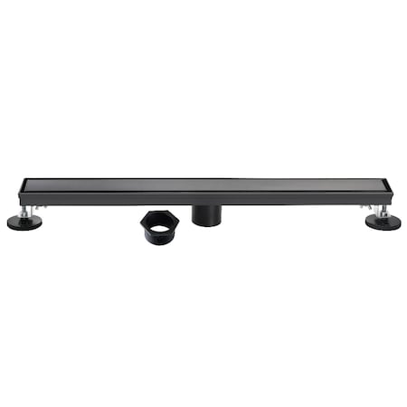 Kingston Brass 28-Inch Stainless Steel Linear Shower Drain with Reversible Tile Insert and Flat Grate BSF2820