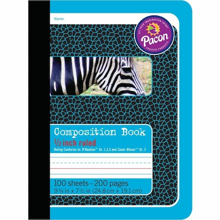 Pacon 12 Ruled Composition Book, White PAC2425