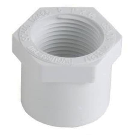 Charlotte Pipe And Foundry PVC 021080600HA 3/4 X 1/2 IN SP X FIP BUSHING PVC 02108 0600HA