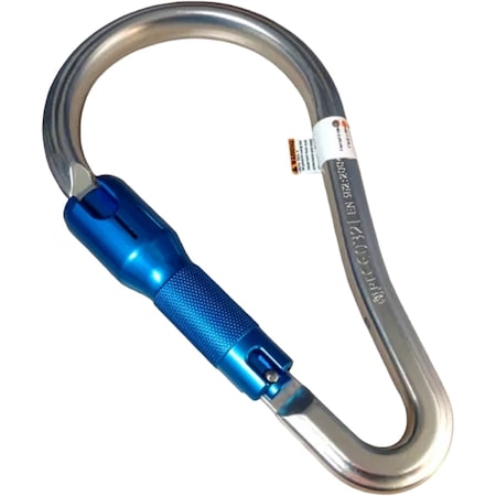 Miller Lightweight Aluminum Carabiner with Twist-Lock, 2-1/4" gate opening 18D-2-Z7/