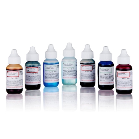 Amscope Vital Stain Kit - 7 Stains for Microscope Slides SK-6